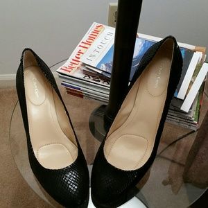 Calvin Klein Python Print Heels
